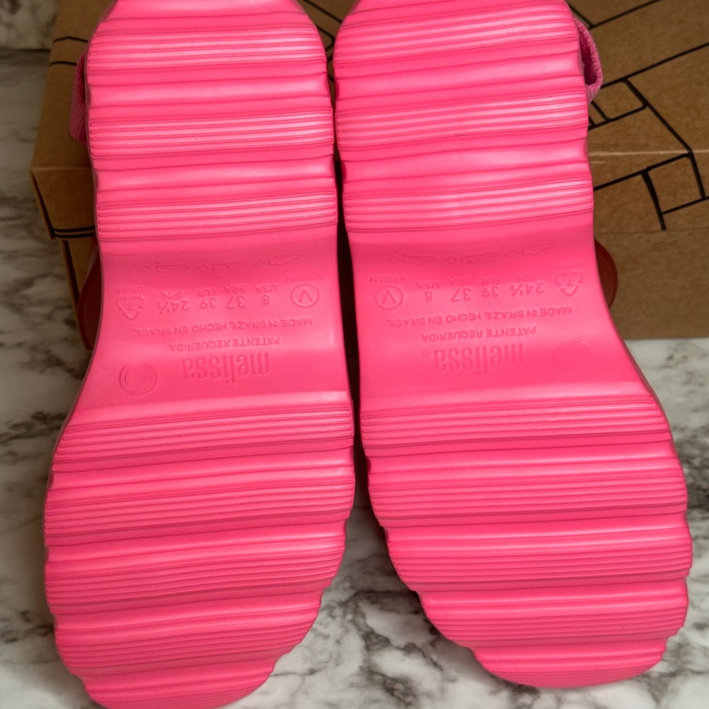 Melissa Pink Platform Sandals - Picture 8 of 8